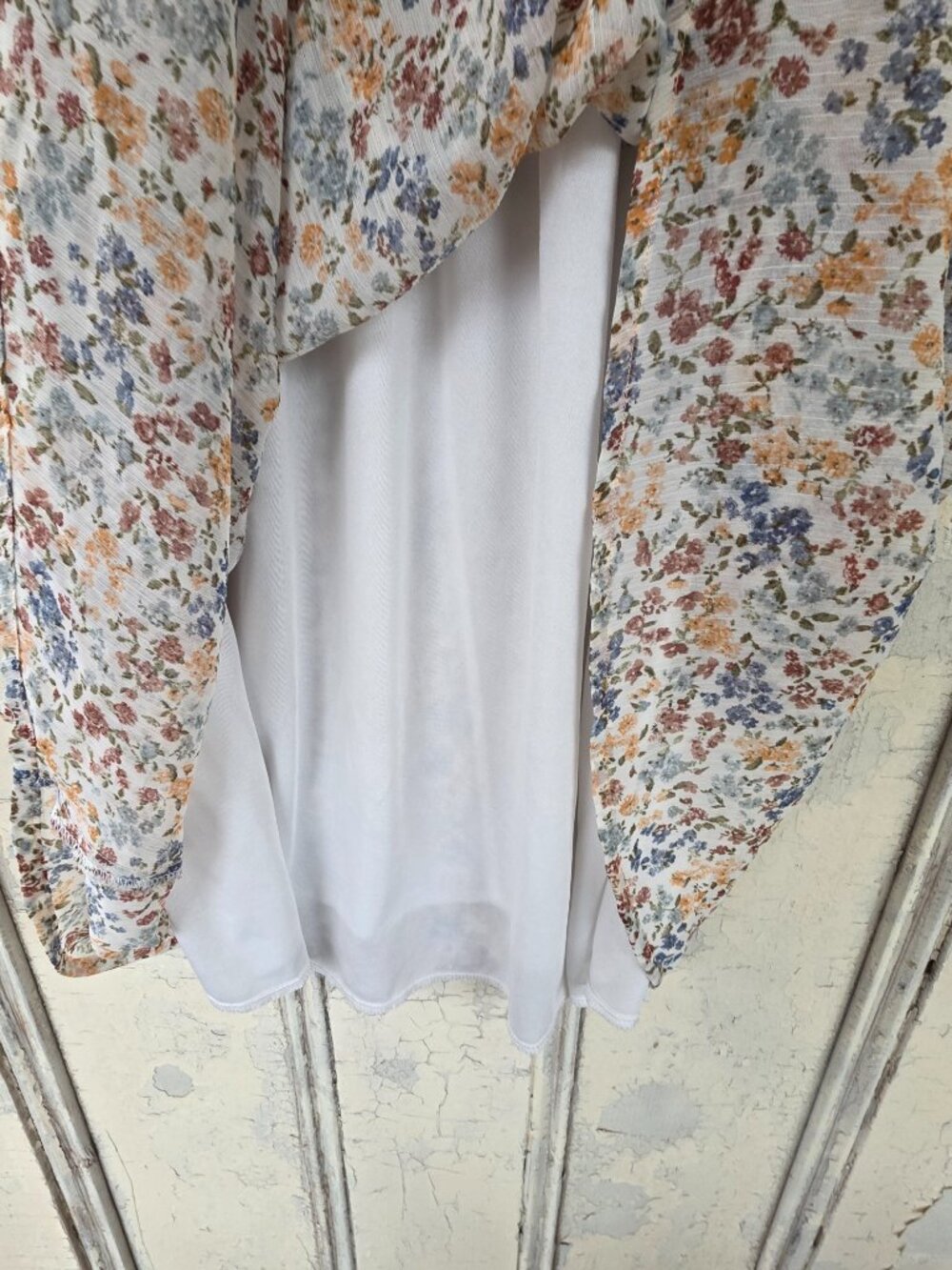 Hem & Thread Floral Mini Dress Lined Size Large - Picture 8 of 10